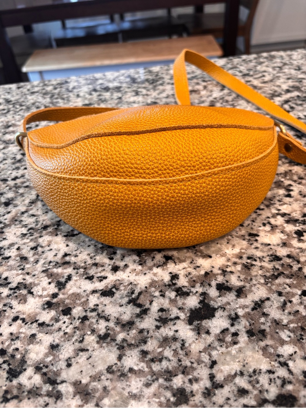 Portland leather sm Koala Crossbody Bag in Sunshine - Picture 3 of 15